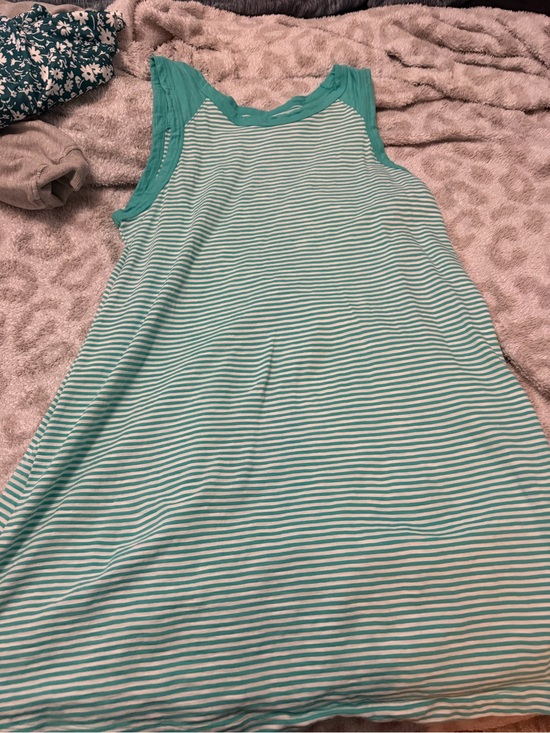 Sonoma Dresses & Skirts - Sonoma Mint Green and White Striped Sleeveless Dress